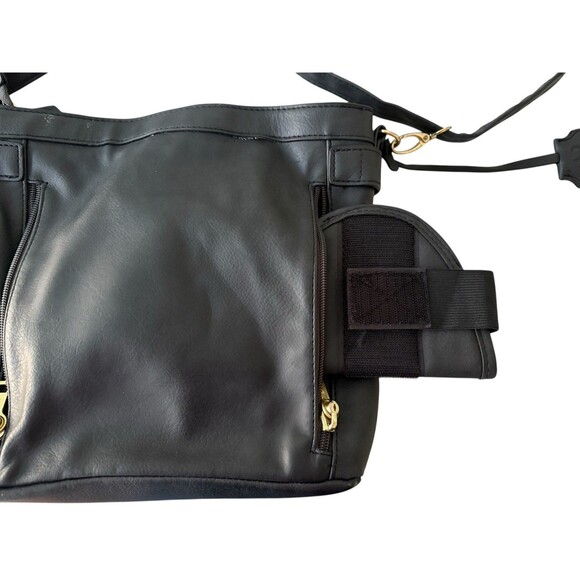 Browning Concealed Carry Black Shoulder Bag Easy Access Gun Holder Vegan Leather - Picture 7 of 14